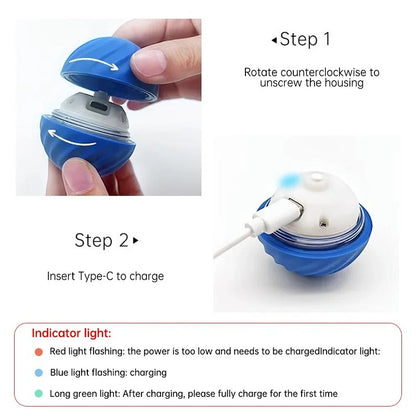 Smart Interactive Dog Toy Ball — Self-Moving & Auto-Rolling