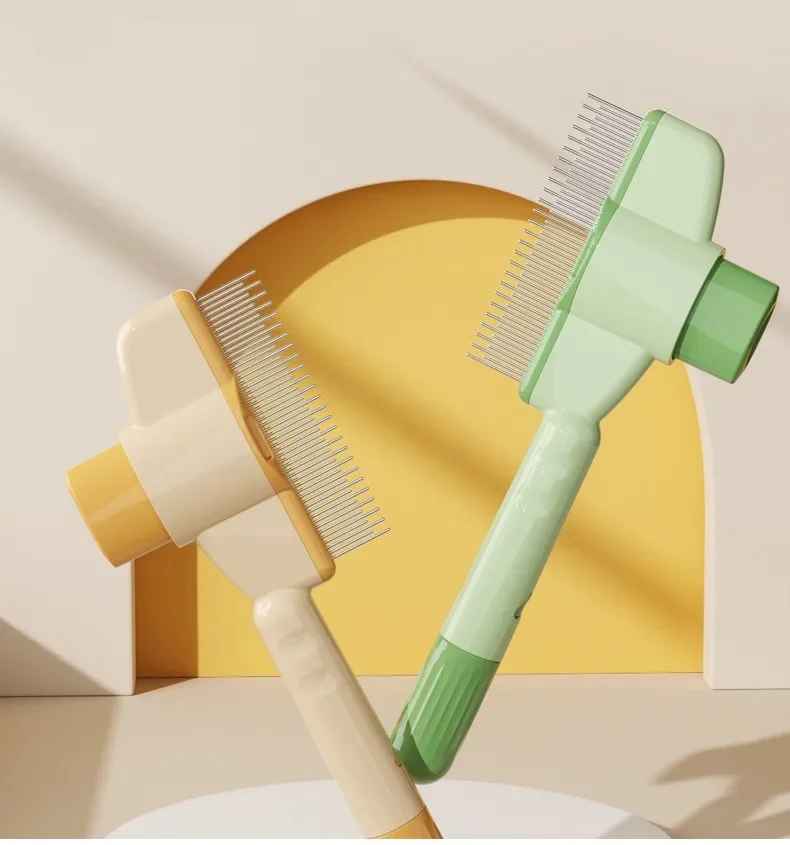 ProGroom Pet Comb – One-Click Self-Cleaning Grooming Comb for Cats & Dogs