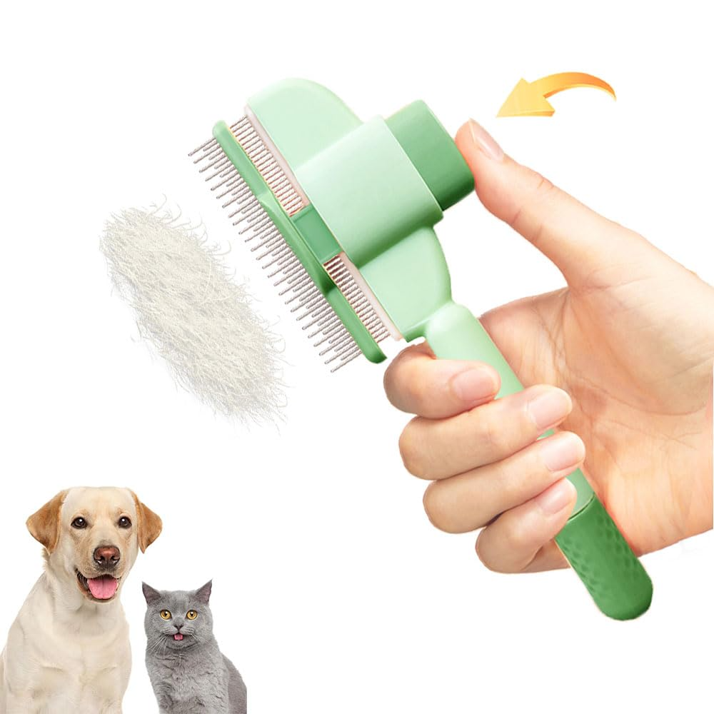 ProGroom Pet Comb – One-Click Self-Cleaning Grooming Comb for Cats & Dogs