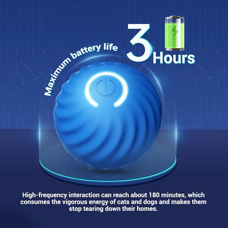 Smart Interactive Dog Toy Ball — Self-Moving & Auto-Rolling