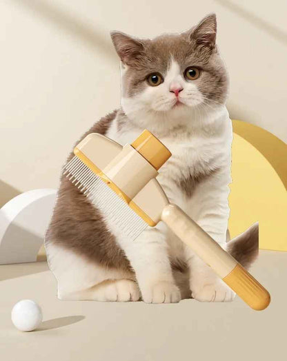ProGroom Pet Comb – One-Click Self-Cleaning Grooming Comb for Cats & Dogs